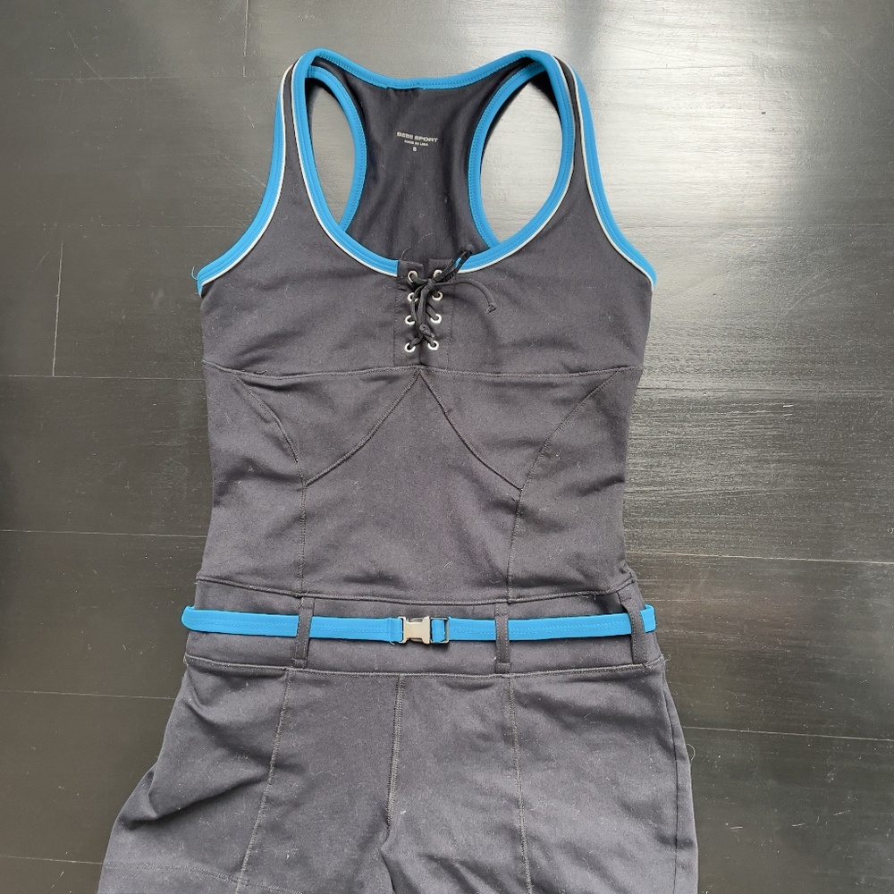 BEBE SPORT Grey and Blue Workout Outfit - Picture 1 of 2